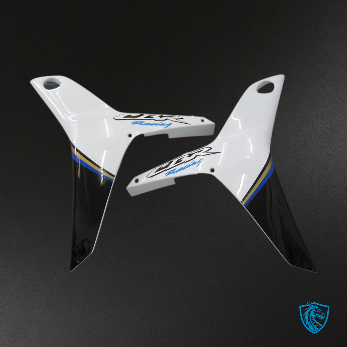 Honda CBR600RR (2007-2008) White & Blue - Fairing Kit