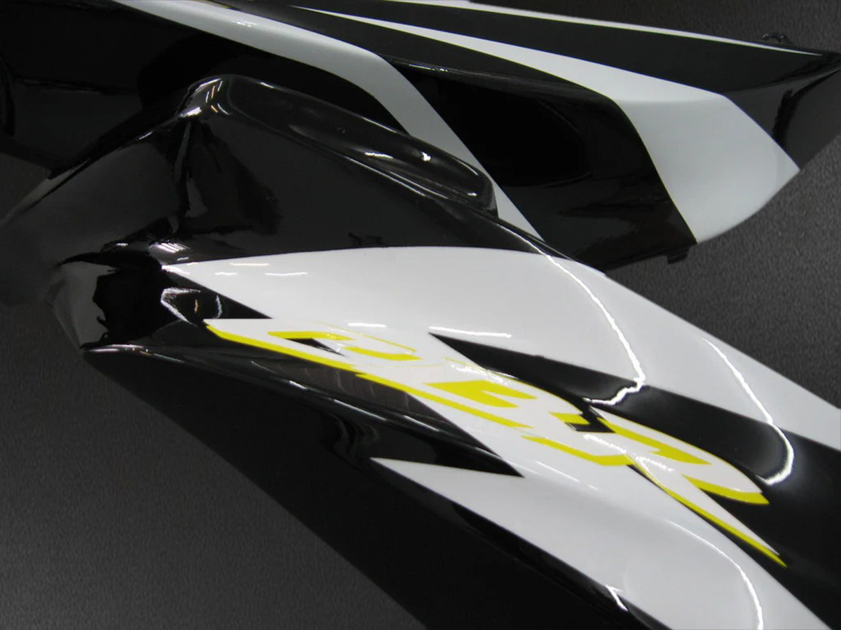 Honda CBR600RR (2007-2008) White & Green - Fairing Kit
