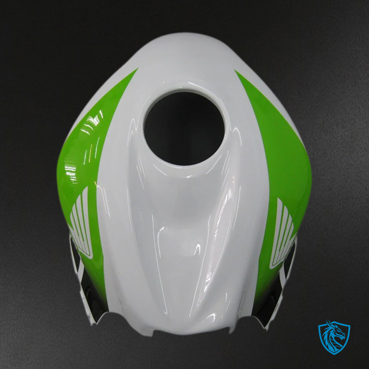 Honda CBR600RR (2007-2008) White & Green - Fairing Kit