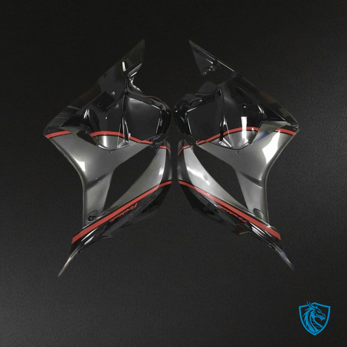 Honda CBR600RR (2009-2012) Black & Gray Fairing Kit – Aftermarket ABS Bodywork