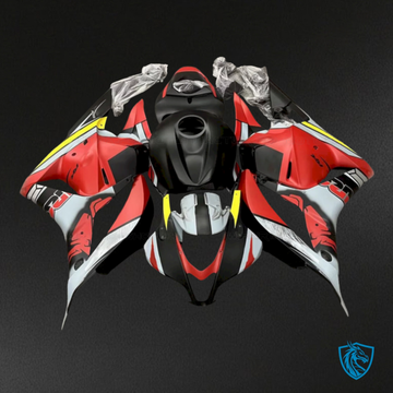 Honda CBR600RR (2009-2012) Black, Gray & Red - MERGEment Motorcycle Fairings Kit
