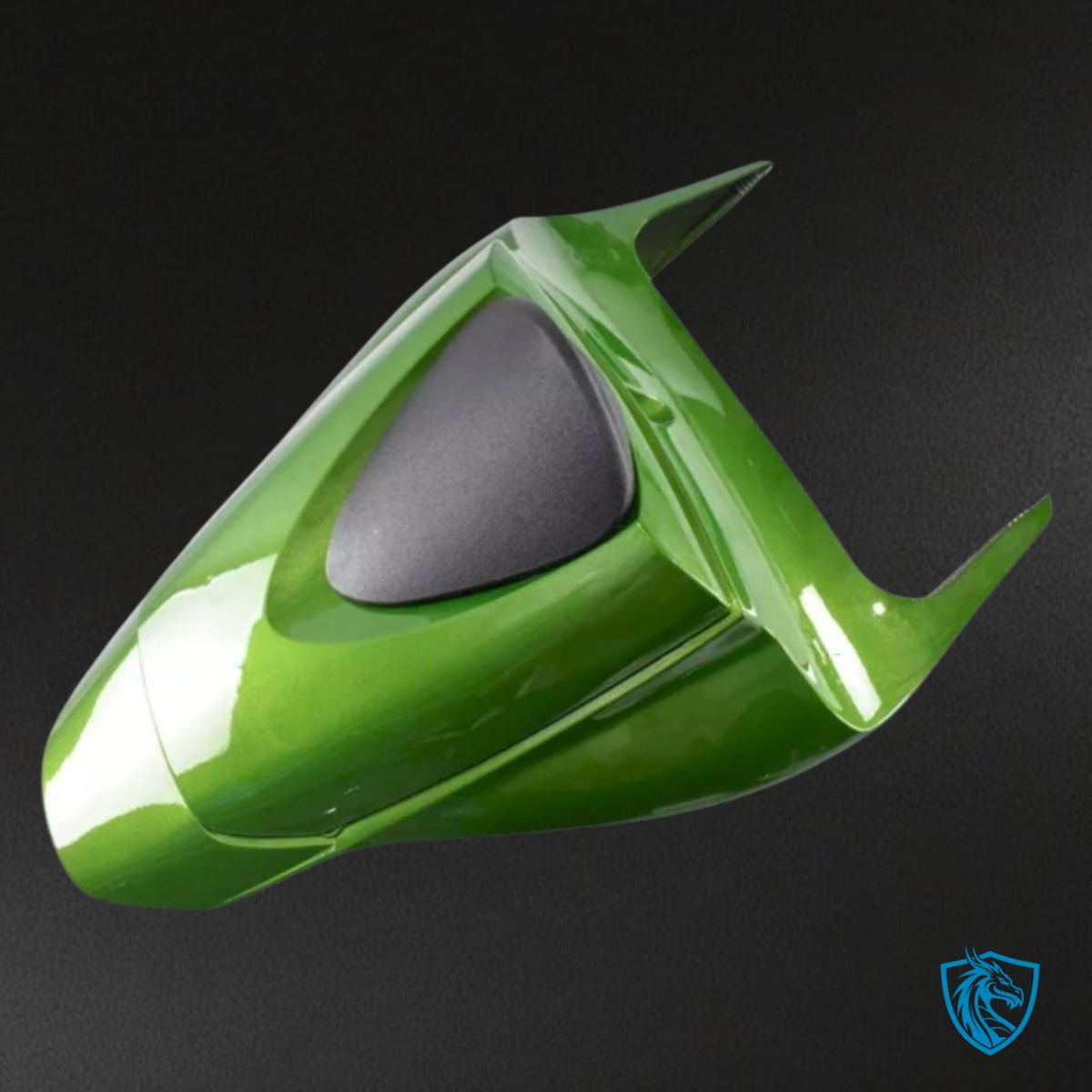 Honda CBR600RR (2009-2012) Black & Green No Logo Fairing Kit - Aftermarket ABS Bodywork