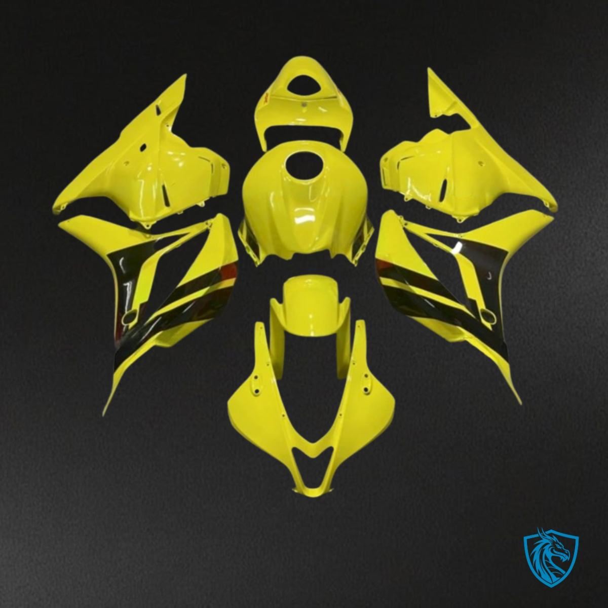 Honda CBR600RR (2009-2012) Black & Yellow - MERGEment Motorcycle Fairings Kit