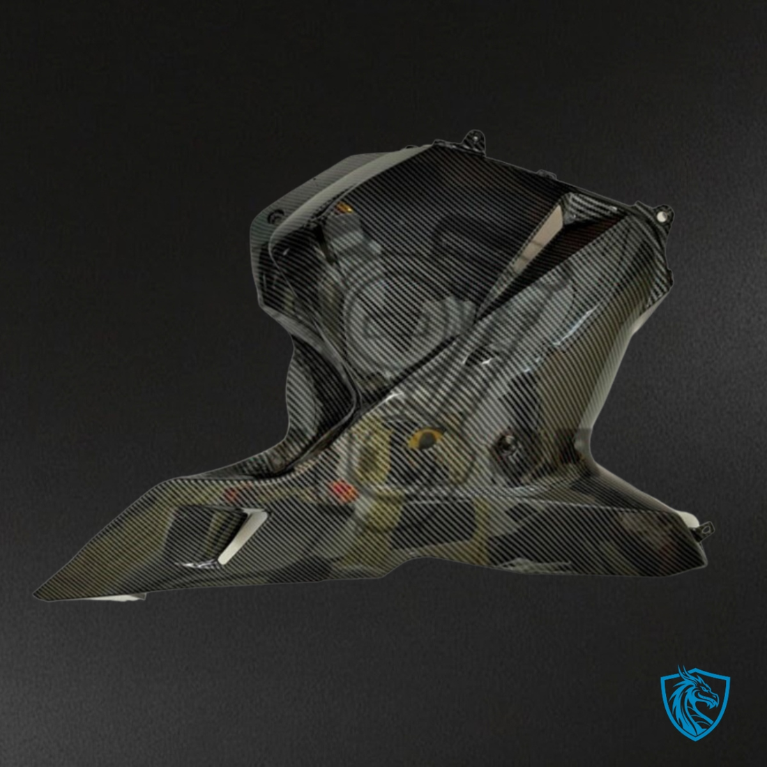 Honda CBR600RR (2009-2012) Black & Gray Carbon Fabric - Custom ABS Fairing Kit