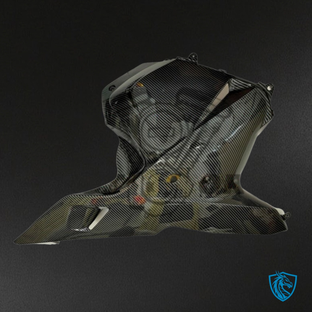 Honda CBR600RR (2009-2012) Black & Gray Carbon Fabric - Custom ABS Fairing Kit
