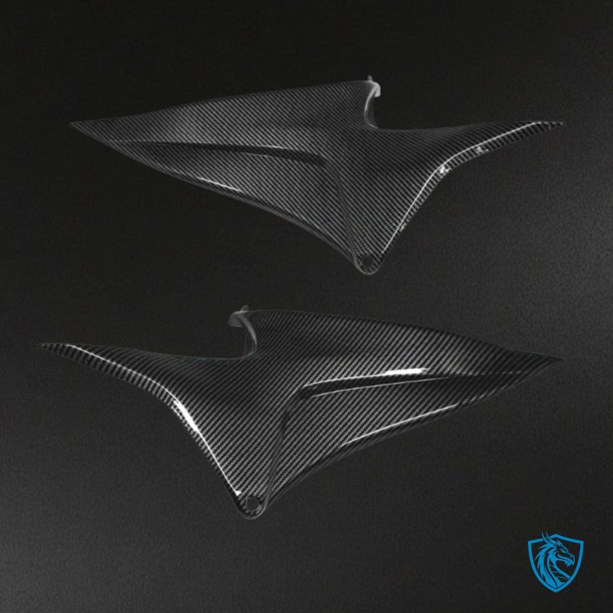 Honda CBR600RR (2009-2012) Black & Gray Carbon Fabric - Custom ABS Fairing Kit