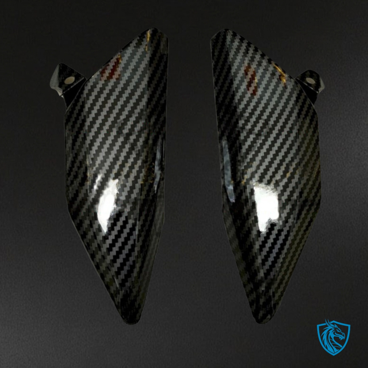 Honda CBR600RR (2009-2012) Black & Gray Carbon Fabric - Custom ABS Fairing Kit
