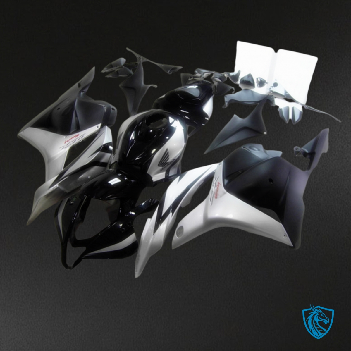 Honda CBR600RR (2009-2012) Black & Gray Matte Glossy - MERGEment Motorcycle Fairings Kit