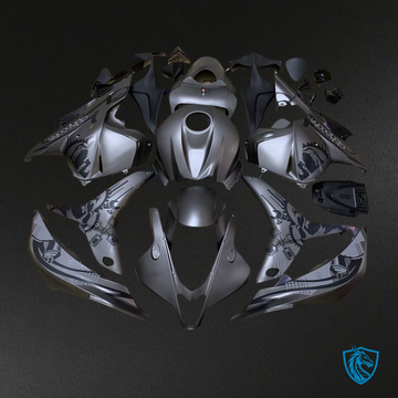 Honda CBR600RR (2009-2012) Black & Gray - Custom ABS Fairing Kit