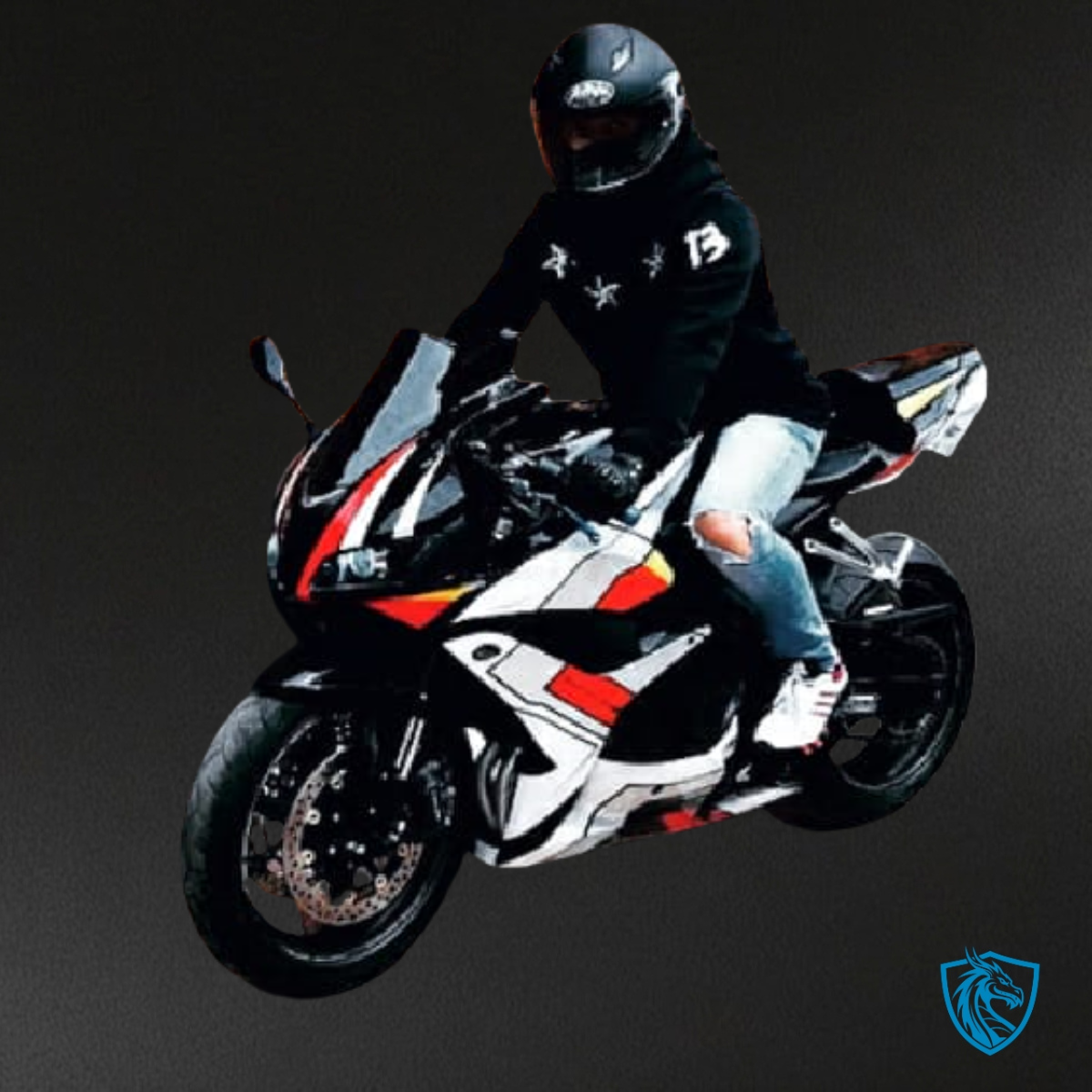 Honda CBR600RR (2009-2012) Black, White & Red - Custom ABS Fairing Kit