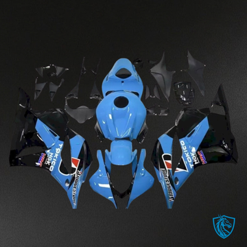 Honda CBR600RR (2009-2012) Light Blue & Black Fairing Kit - Aftermarket ABS Bodywork