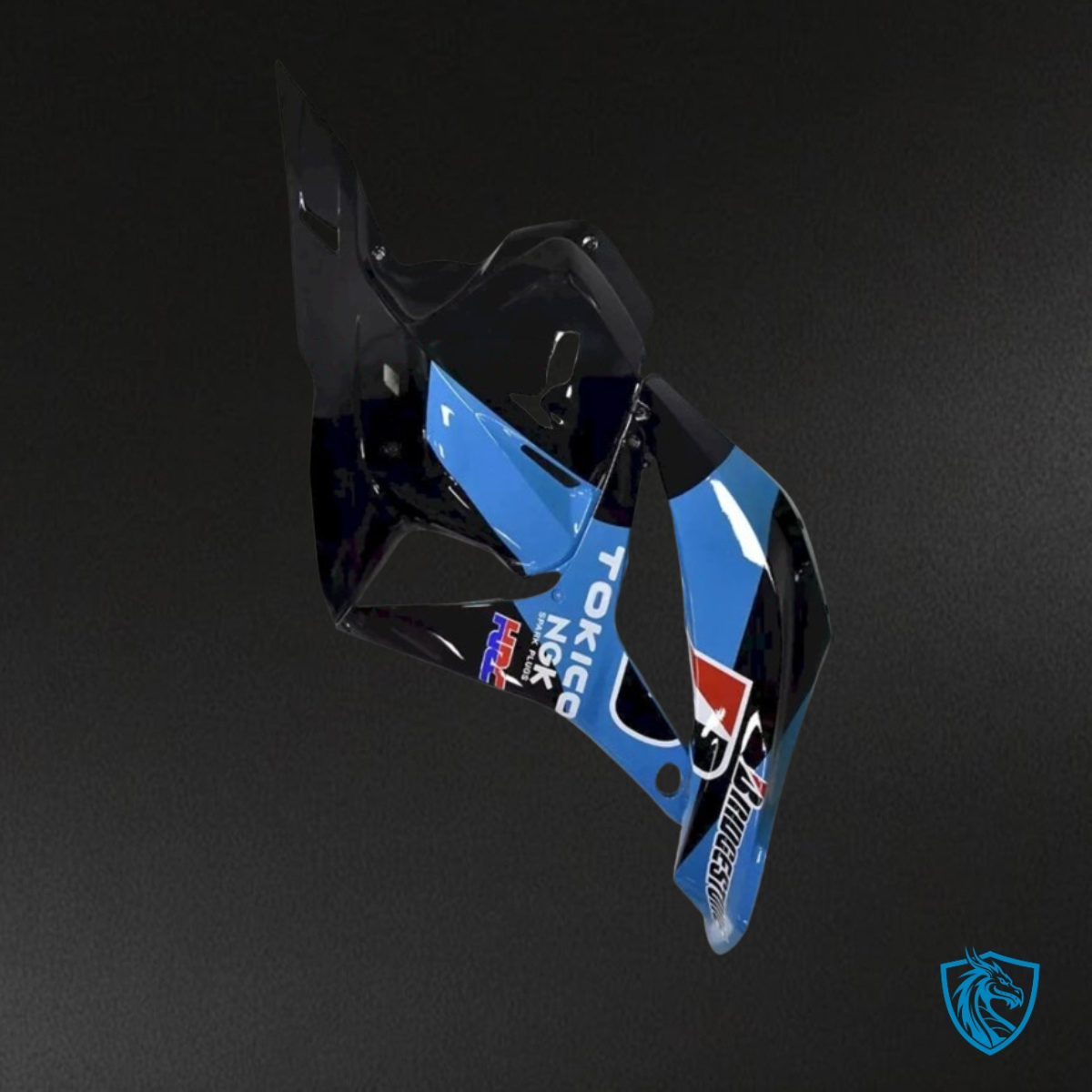 Honda CBR600RR (2009-2012) Light Blue & Black Fairing Kit - Aftermarket ABS Bodywork