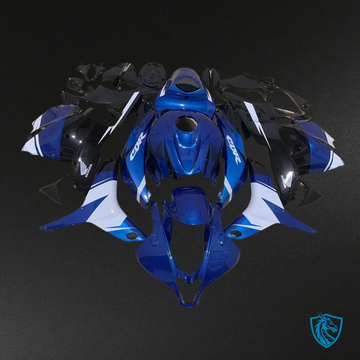 Honda CBR600RR (2009-2012) Gloss Blue & White - Custom ABS Fairing Kit