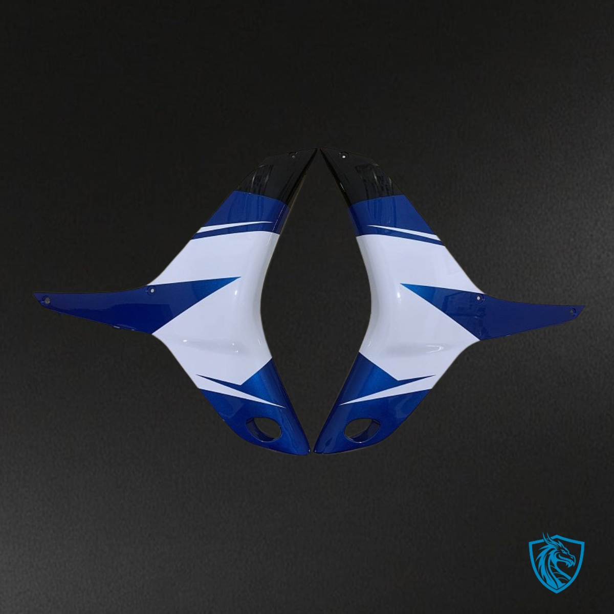 Honda CBR600RR (2009-2012) Gloss Blue & White - Custom ABS Fairing Kit
