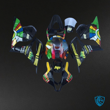 Honda CBR600RR (2009-2012) Green, Black & Yellow Fairing Kit | ABS Bodyworkd