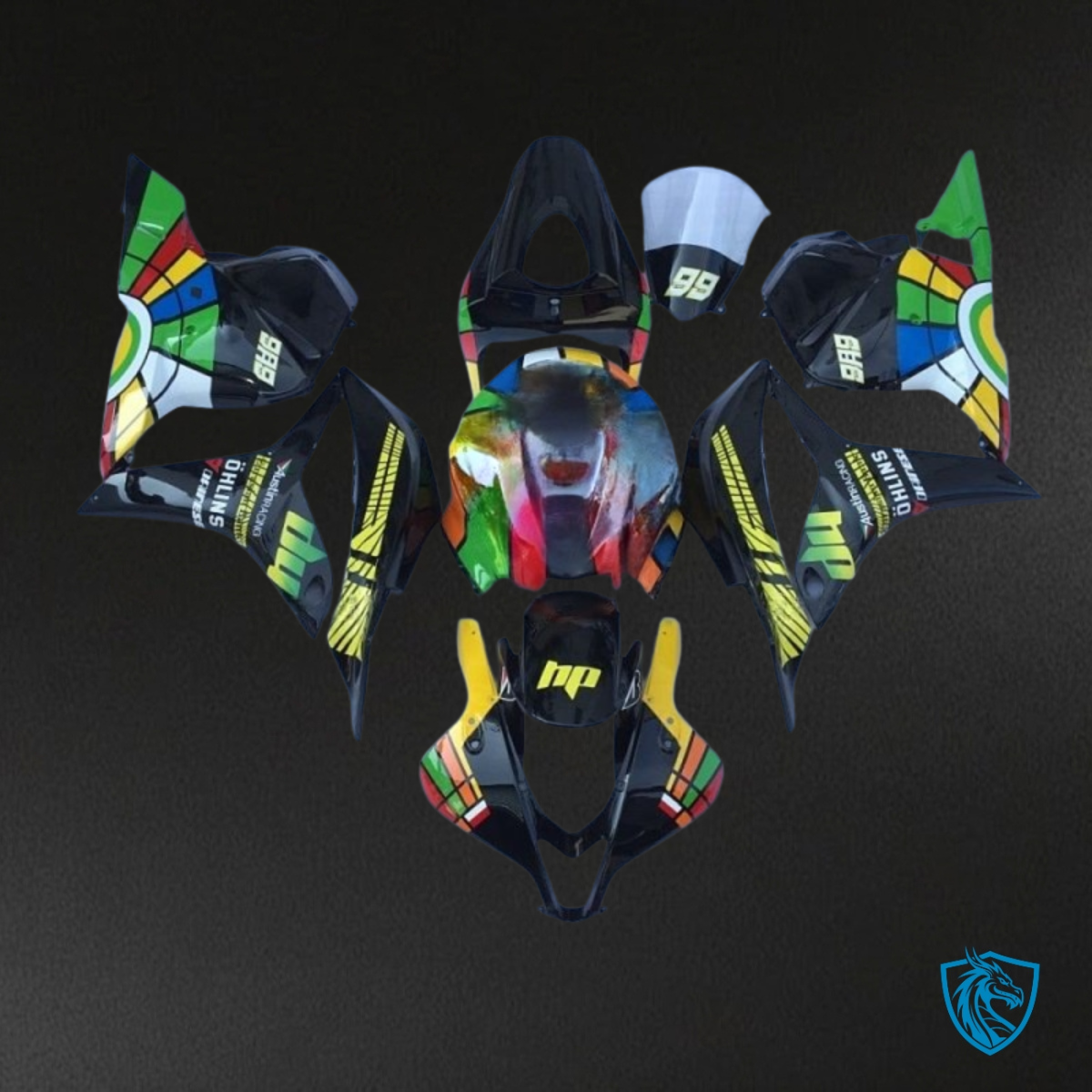 Honda CBR600RR (2009-2012) Multicolor - MERGEment Motorcycle Fairings Kit