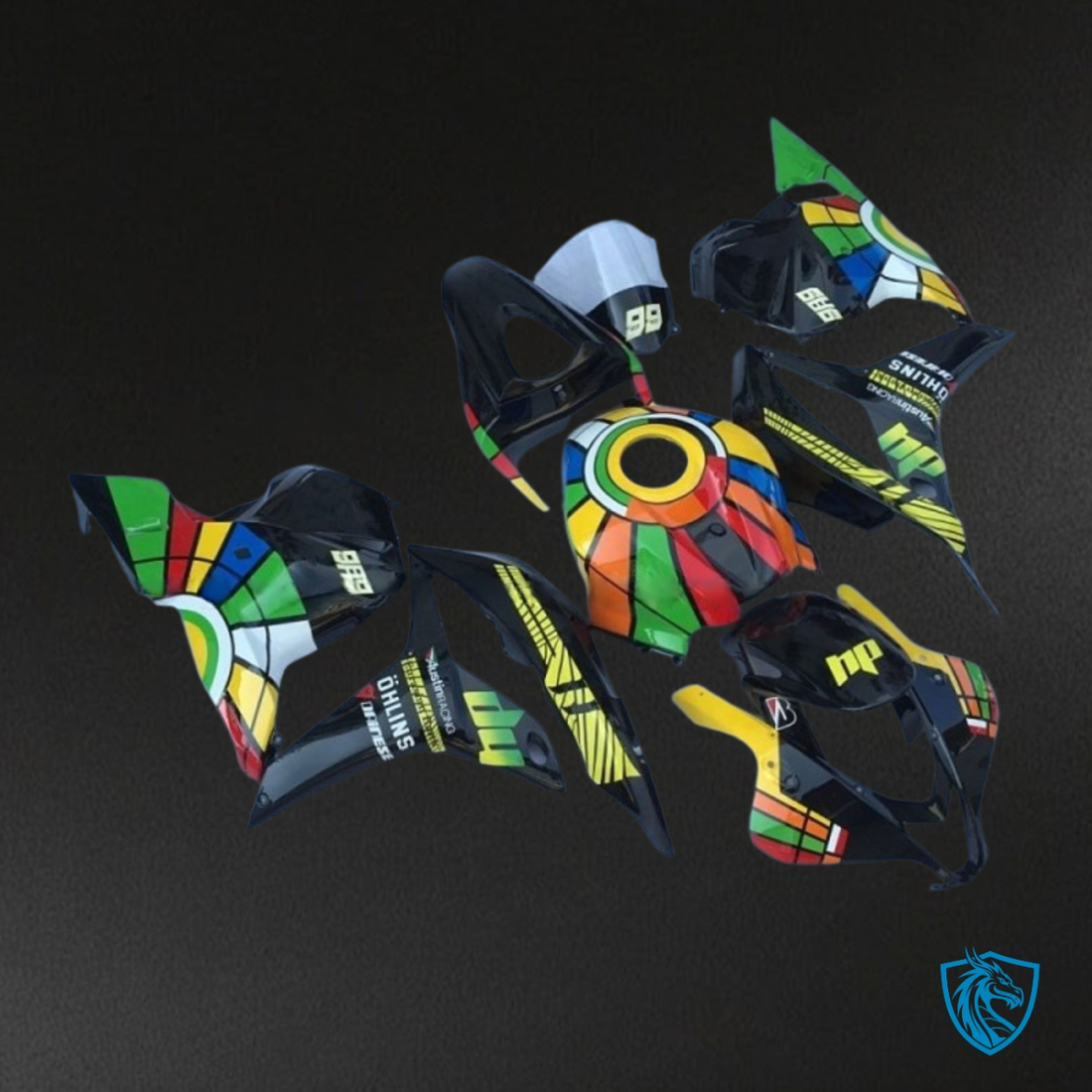 Honda CBR600RR (2009-2012) Multicolor - MERGEment Motorcycle Fairings Kit