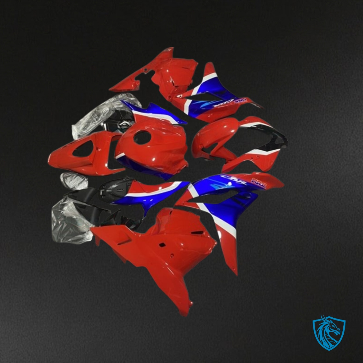 Honda CBR600RR (2009-2012) Red, White & Blue Glossy Fairing Kit | ABS Bodywork