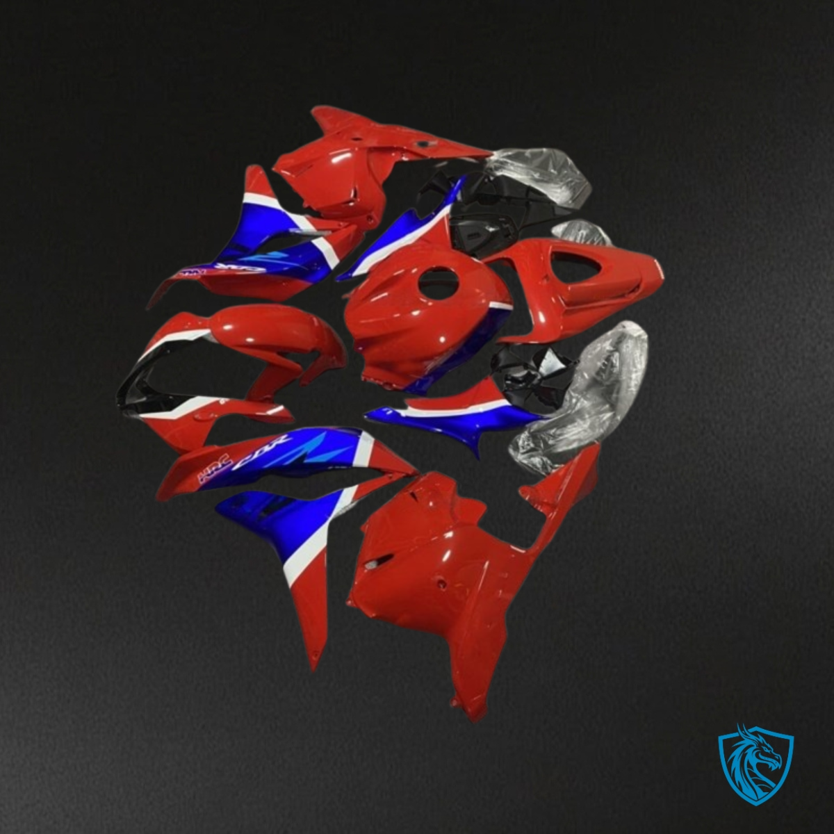 Honda CBR600RR (2009-2012) Red, White & Blue Glossy Fairing Kit | ABS Bodywork