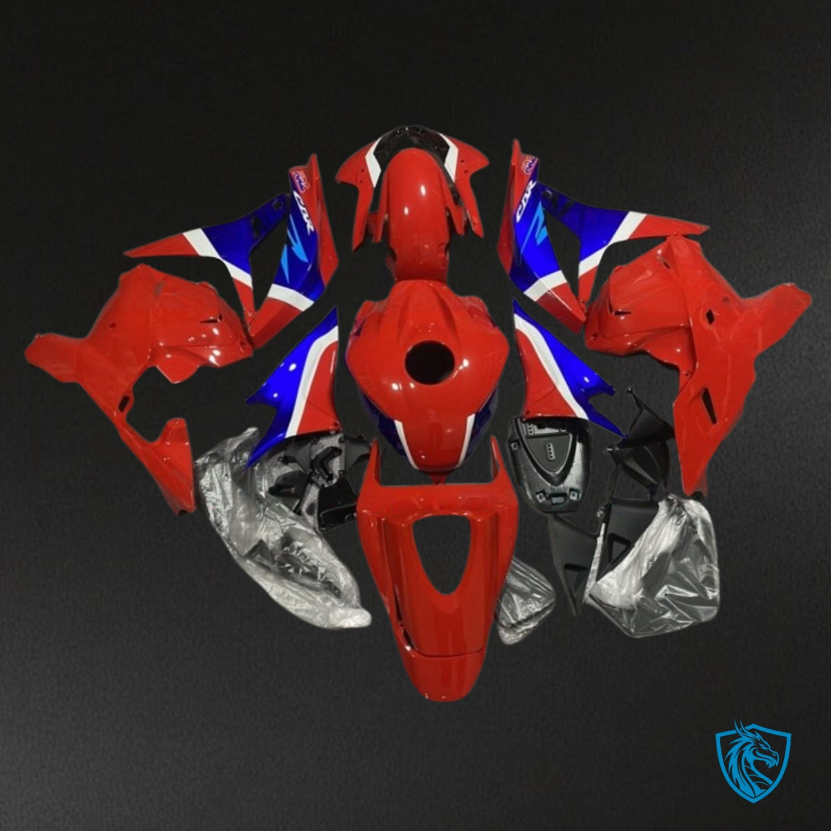 Honda CBR600RR (2009-2012) Red, White & Blue Glossy Fairing Kit | ABS Bodywork