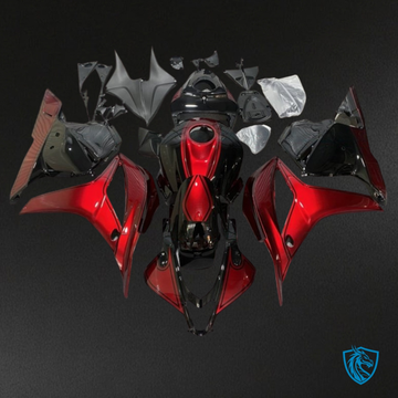 Honda CBR600RR (2009-2012) Red & Black Fairing Kit - Aftermarket ABS Bodywork