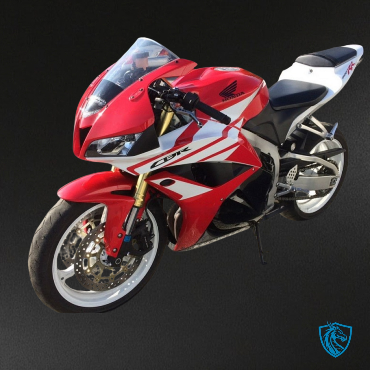 Honda CBR600RR (2009-2012) Red, Black & White Fairing Kit – Aftermarket ABS Bodywork