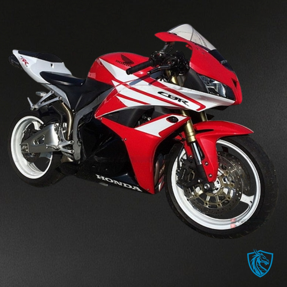 Honda CBR600RR (2009-2012) Red, Black & White Fairing Kit – Aftermarket ABS Bodywork