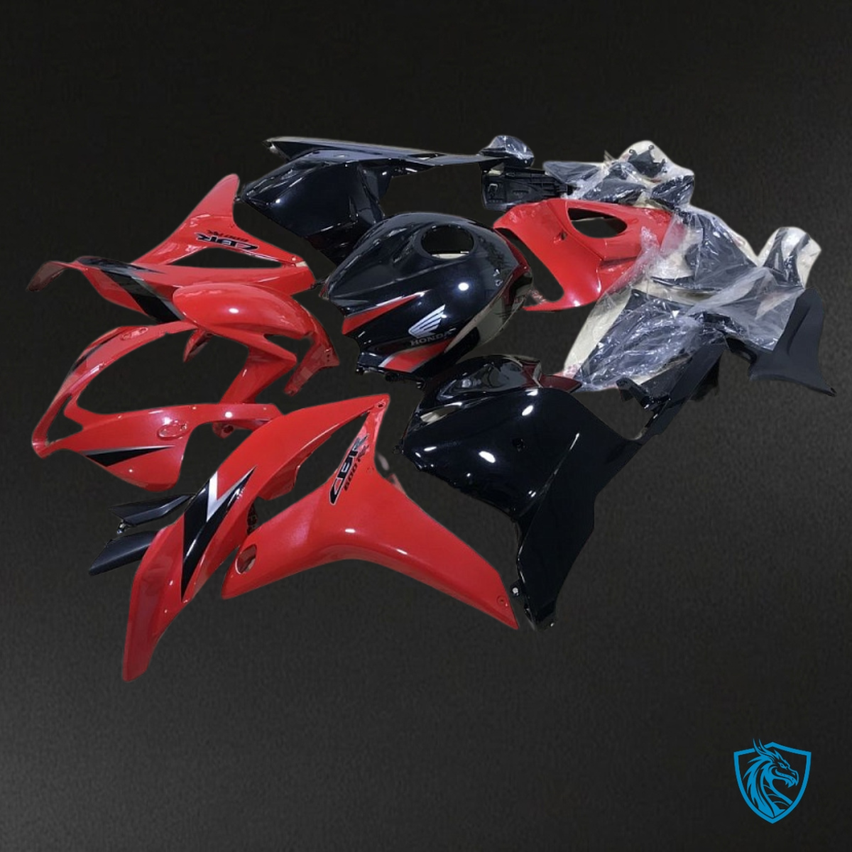 Honda CBR600RR (2009-2012) Red & Black - MERGEment Motorcycle Fairings Kit