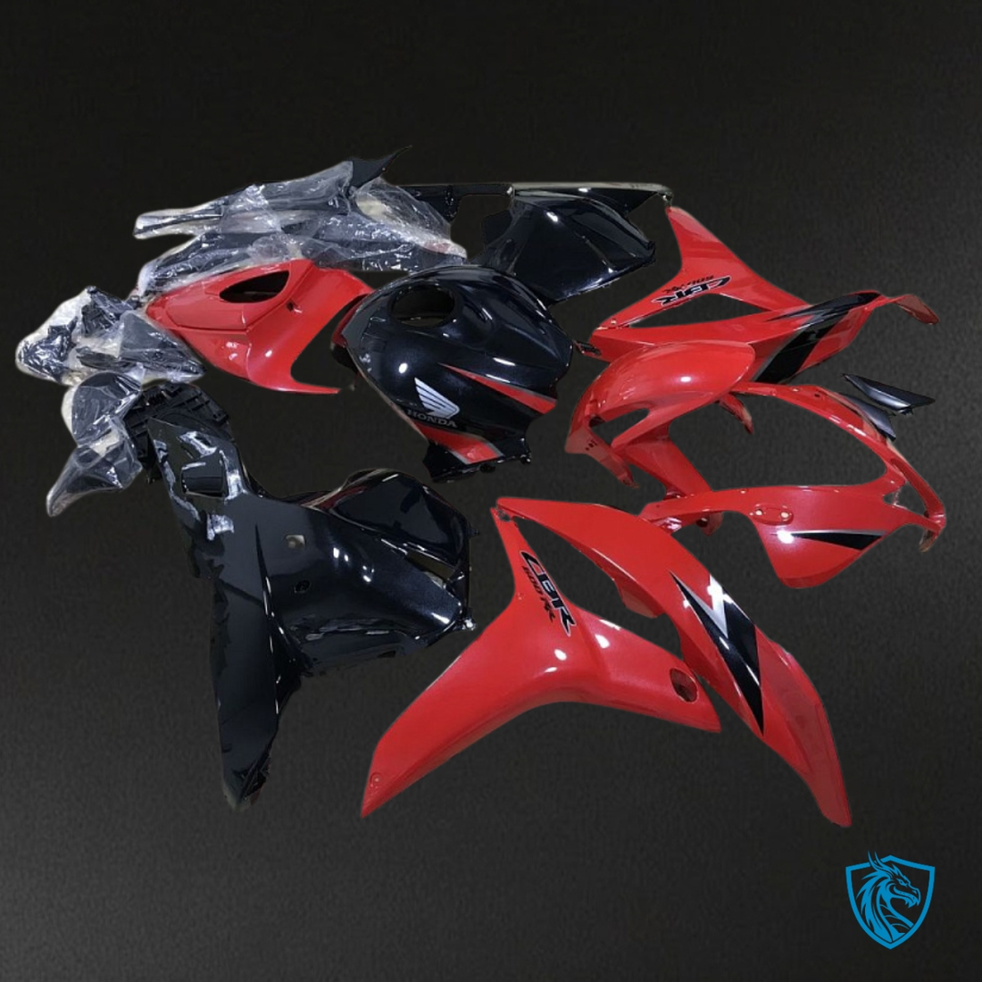 Honda CBR600RR (2009-2012) Red & Black - MERGEment Motorcycle Fairings Kit