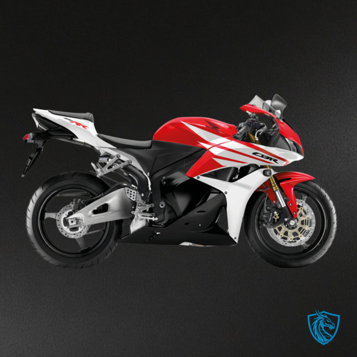 Honda CBR600RR (2009-2012) Glossy Red & White Fairing Kit - Aftermarket ABS Bodywork