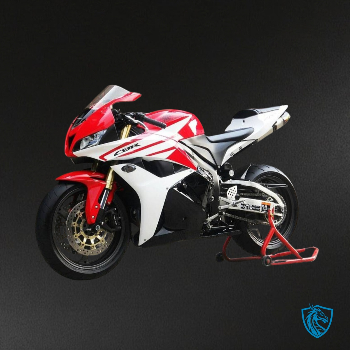 Honda CBR600RR (2009-2012) Glossy Red & White Fairing Kit - Aftermarket ABS Bodywork
