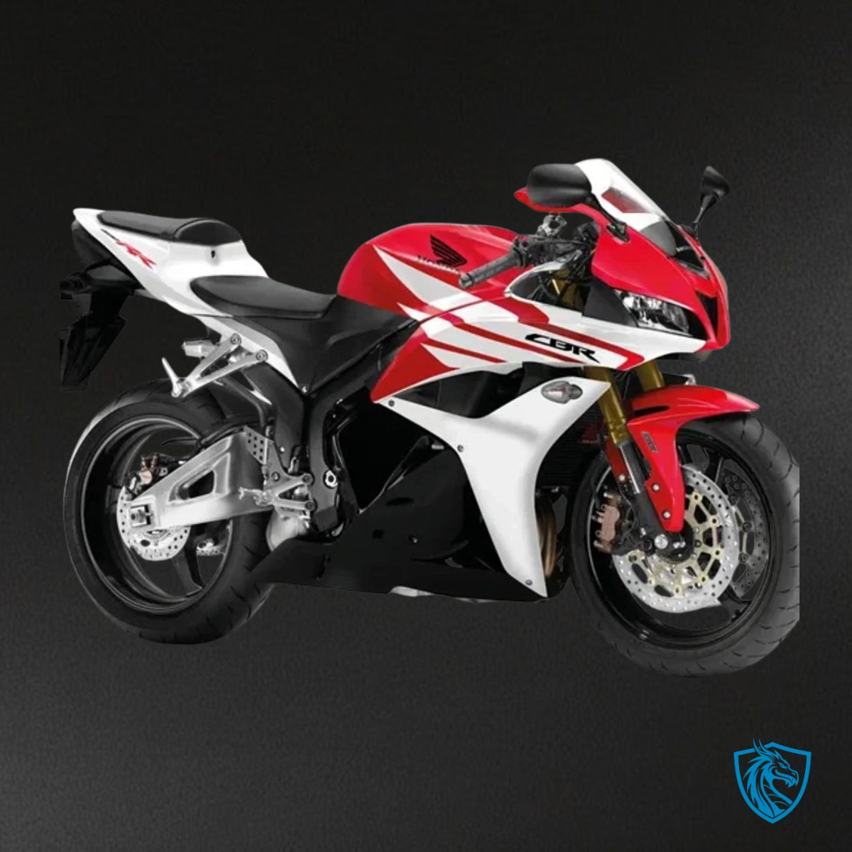 Honda CBR600RR (2009-2012) Glossy Red & White Fairing Kit - Aftermarket ABS Bodywork