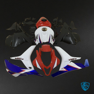 Honda CBR600RR (2009-2012) White, Black & Red - MERGEment Motorcycle Fairings Kit