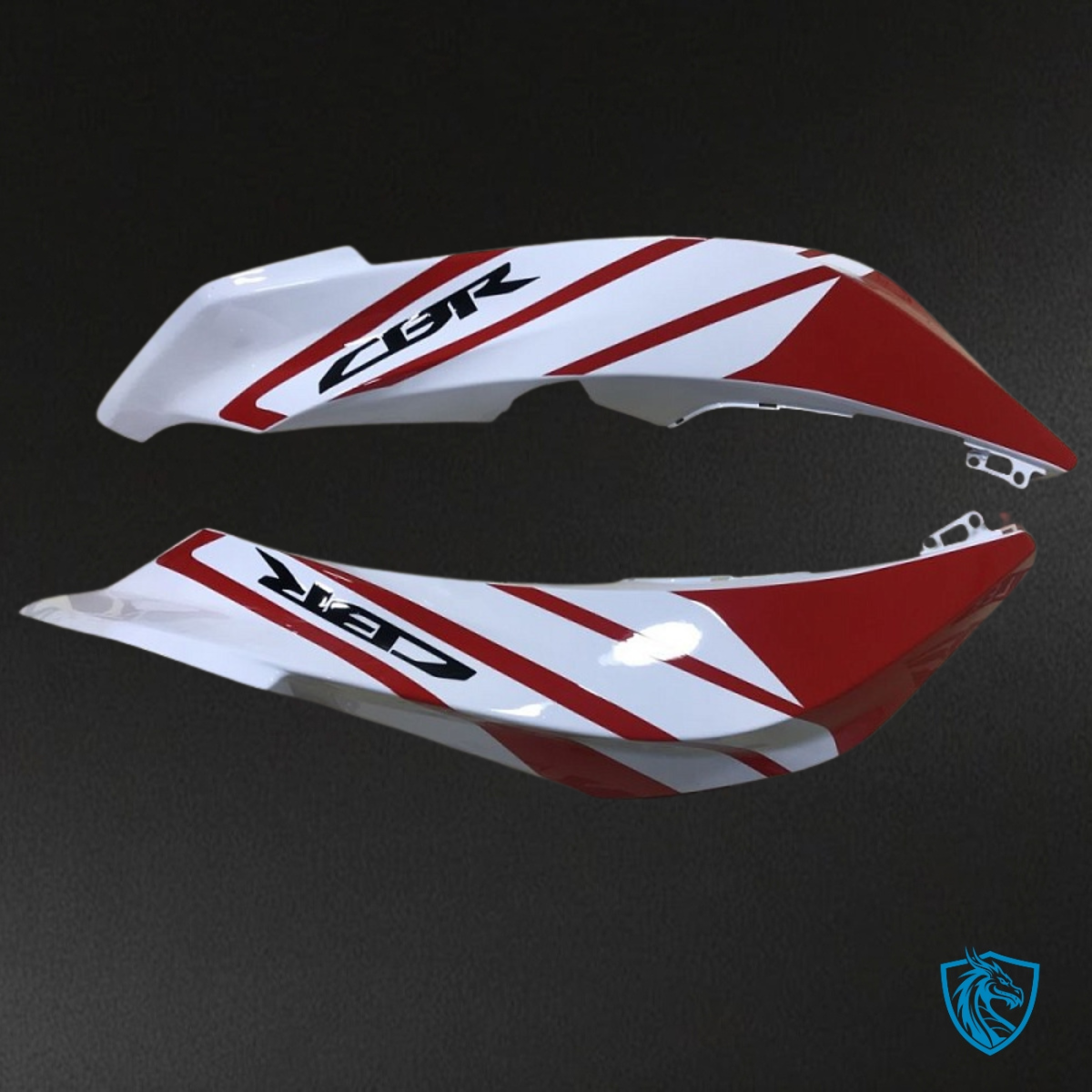 Honda CBR600RR (2009-2012) Glossy Red, White & Black - Custom ABS Fairing Kit