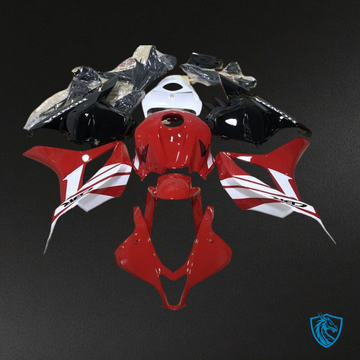 Honda CBR600RR (2009-2012) Glossy Red, White & Black - Custom ABS Fairing Kit