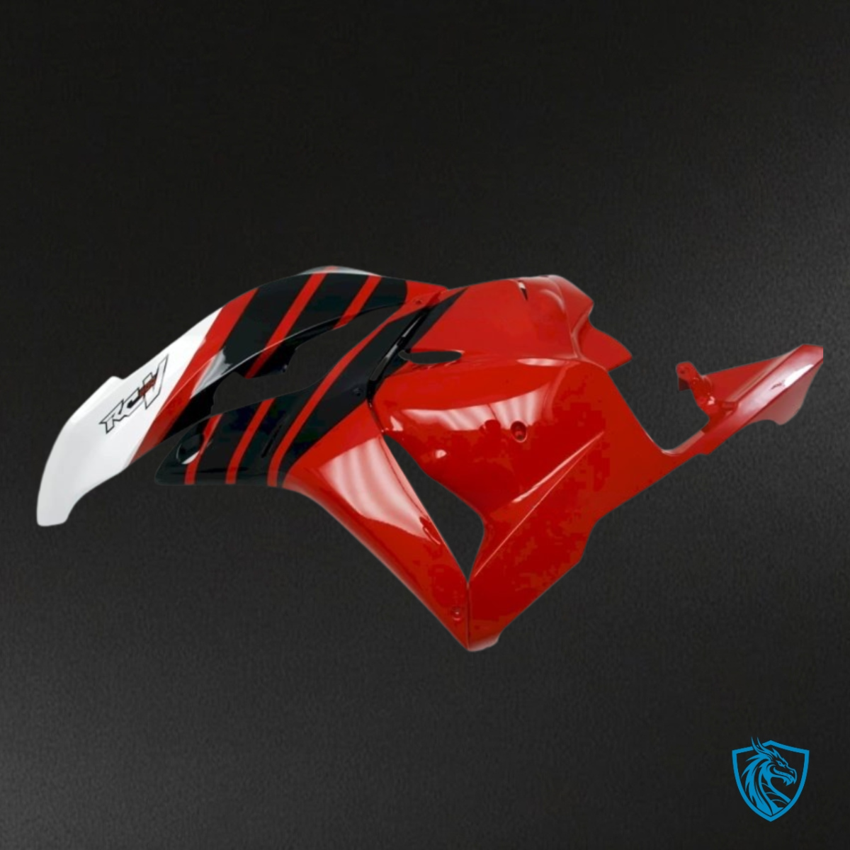 Honda CBR600RR (2009-2012) White, Black & Red with Logo - Custom ABS Fairing Kit