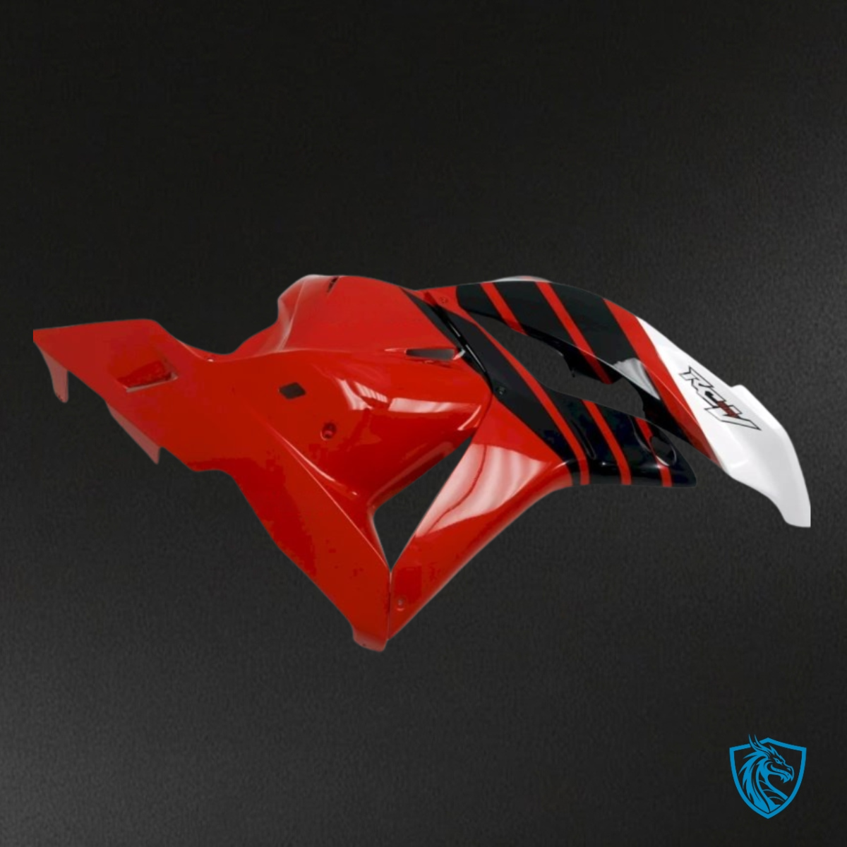 Honda CBR600RR (2009-2012) White, Black & Red with Logo - Custom ABS Fairing Kit