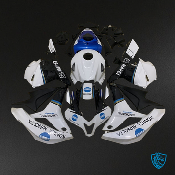 Honda CBR600RR (2009-2012) White, Blue & Black - Custom ABS Fairing Kit