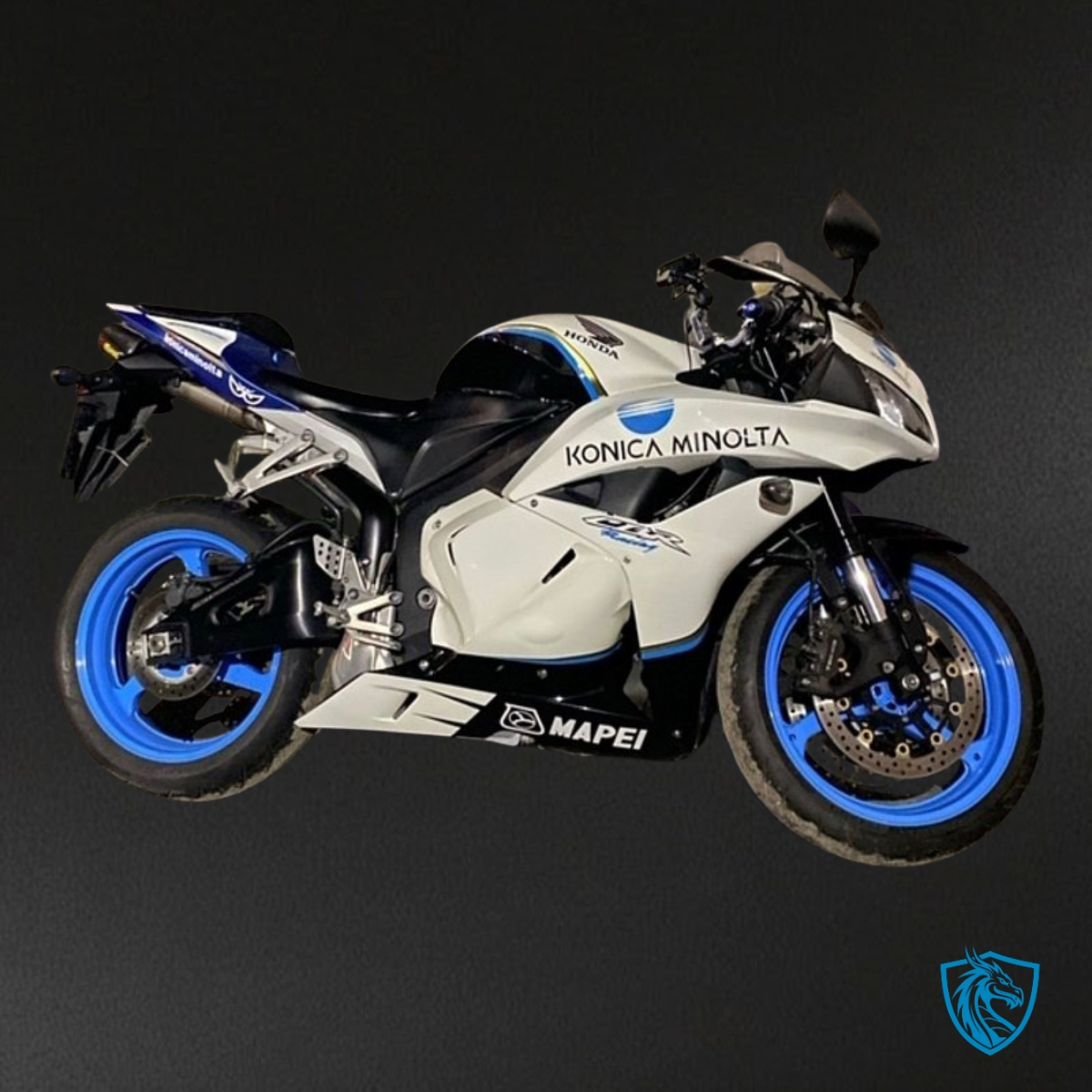 Honda CBR600RR (2009-2012) White, Blue & Black - Custom ABS Fairing Kit