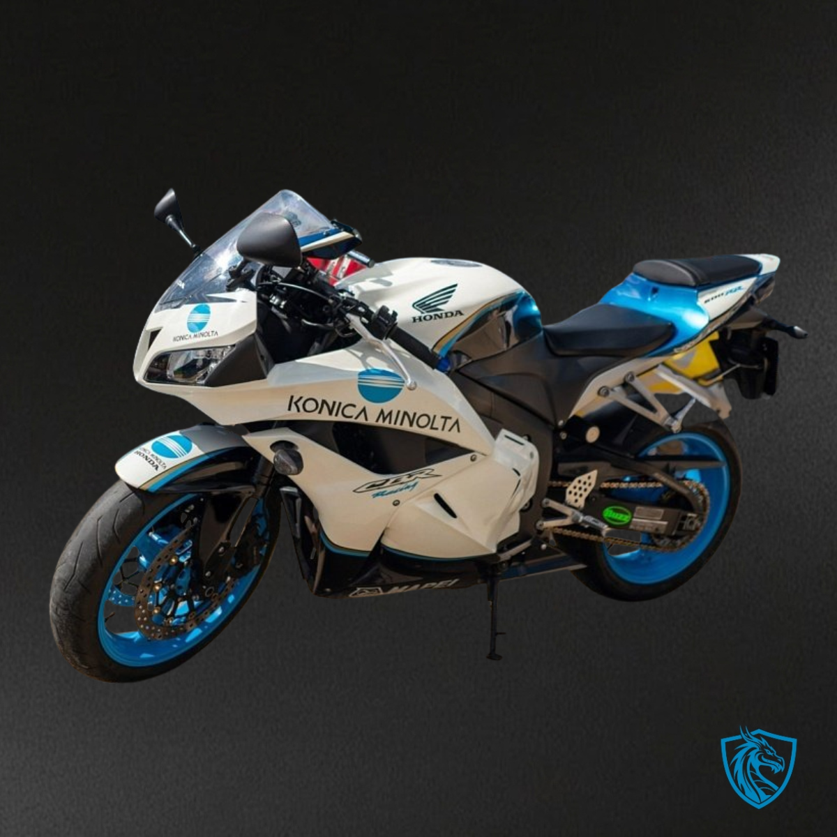 Honda CBR600RR (2009-2012) White, Blue & Black - Custom ABS Fairing Kit