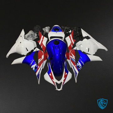 Honda CBR600RR (2009-2012) White, Blue & Red - MERGEment Motorcycle Fairings Kit