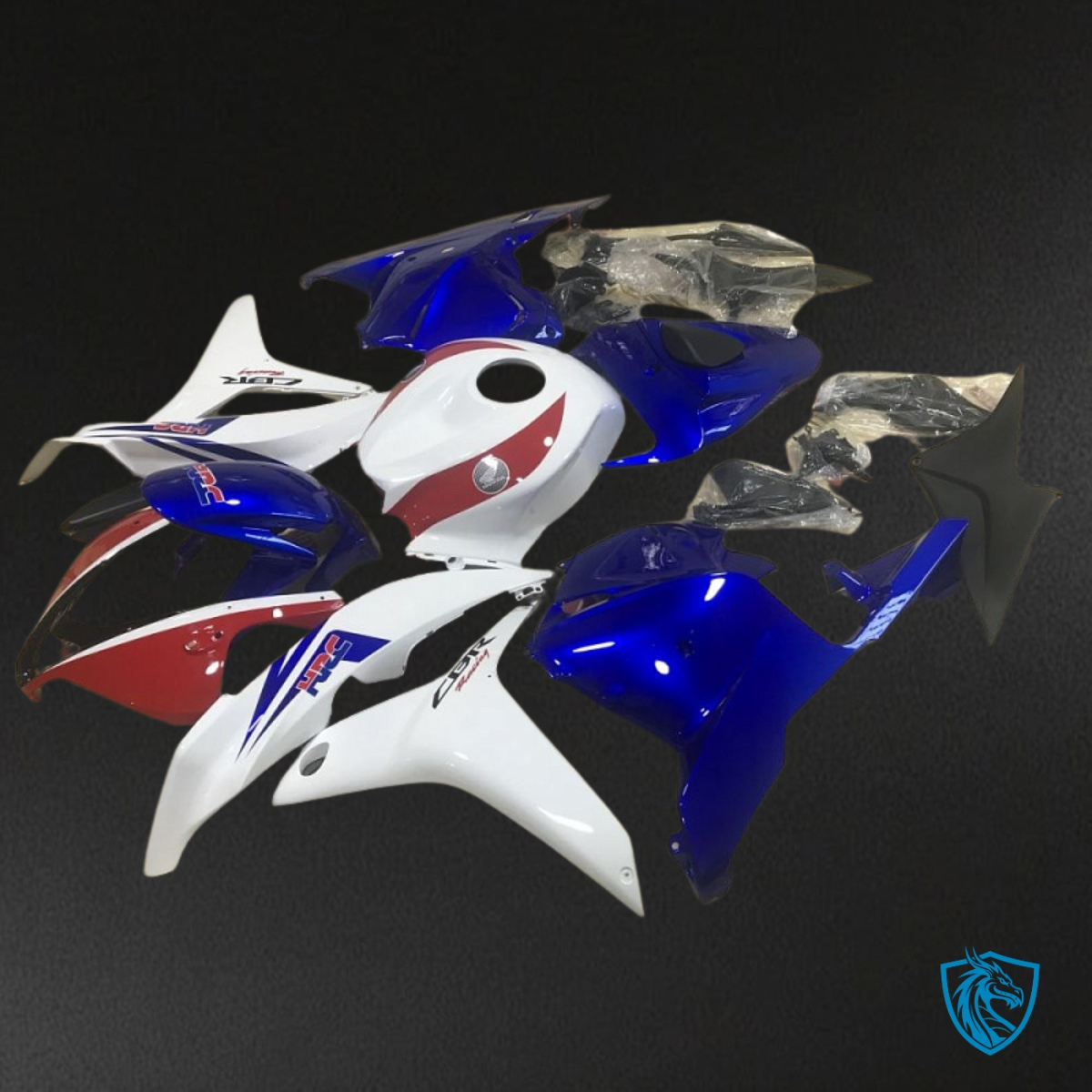 Honda CBR600RR (2009-2012) White, Blue & Red Fairing Kit | ABS Bodywork
