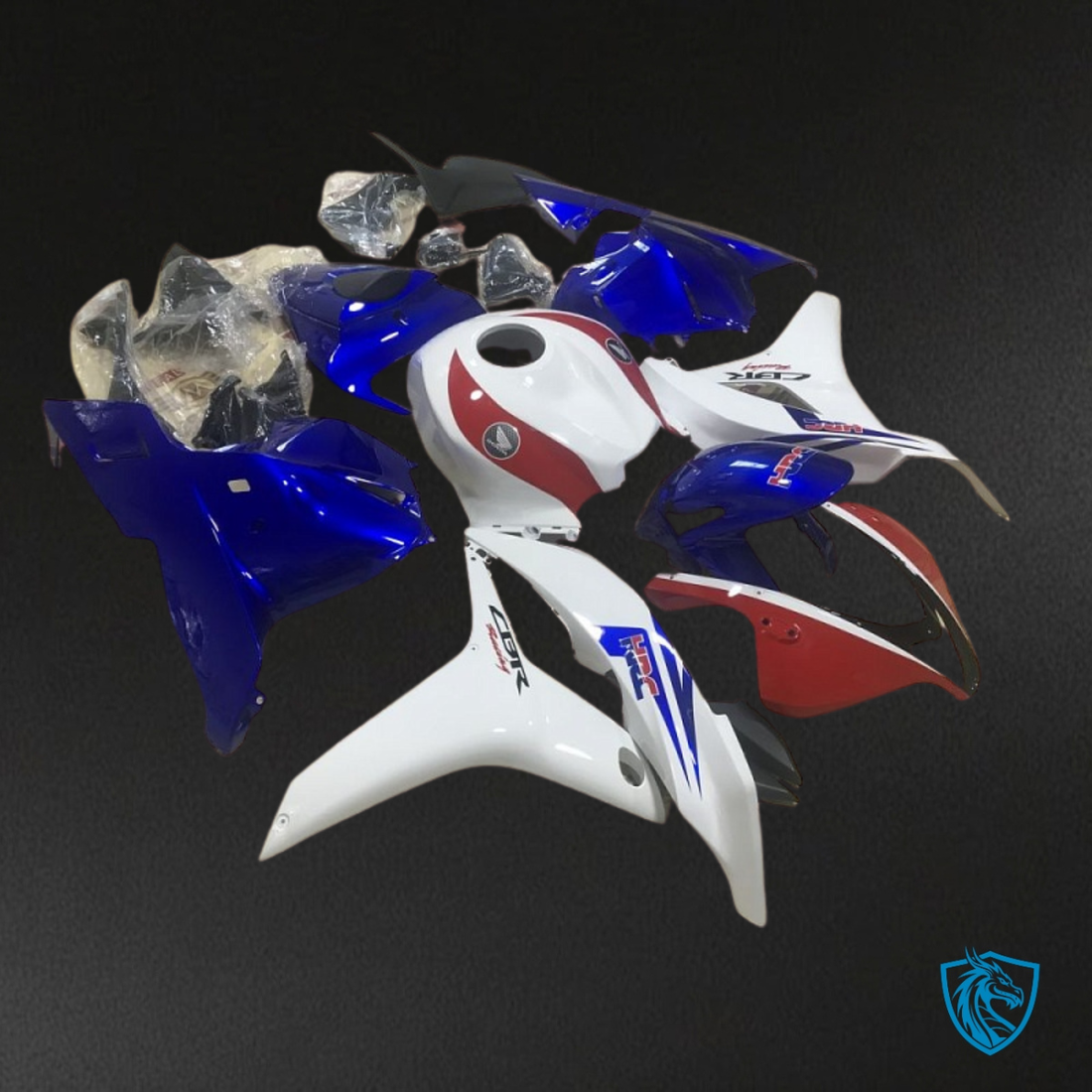 Honda CBR600RR (2009-2012) White, Blue & Red Fairing Kit | ABS Bodywork