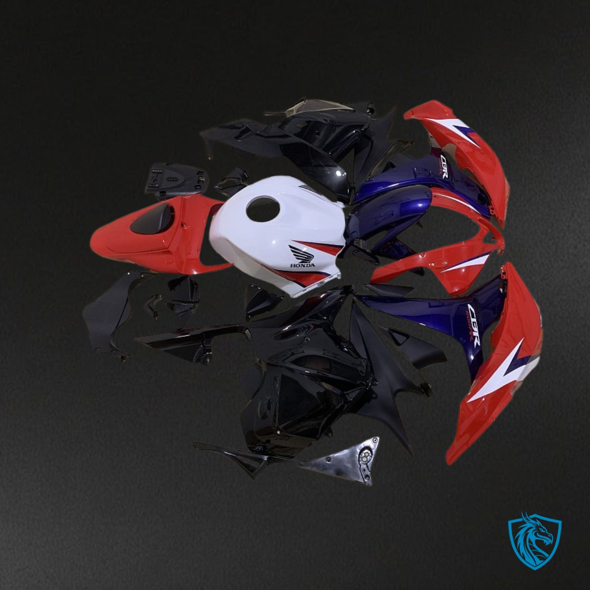Honda CBR600RR (2009-2012) Red, White & Black Fairing Kit | ABS Bodywork