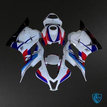 Honda CBR600RR (2009-2012) White, Red & Blue with Logo Fairing Kit | ABS Bodywork
