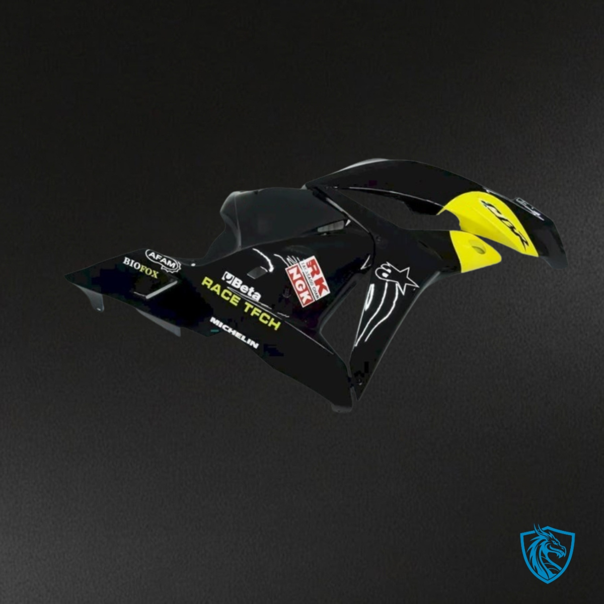 Honda CBR600RR (2009-2012) Yellow & Gloss Black Fairing Kit | ABS Bodywork