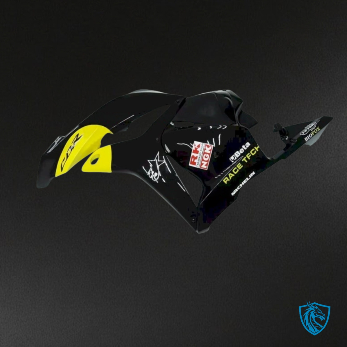 Honda CBR600RR (2009-2012) Yellow & Gloss Black Fairing Kit | ABS Bodywork