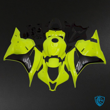 Honda CBR600RR (2009-2012) Yellow & Black No Logo Fairing Kit - Aftermarket ABS Bodywork