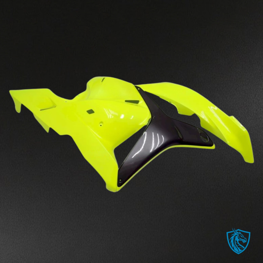 Honda CBR600RR (2009-2012) Yellow & Black No Logo Fairing Kit - Aftermarket ABS Bodywork