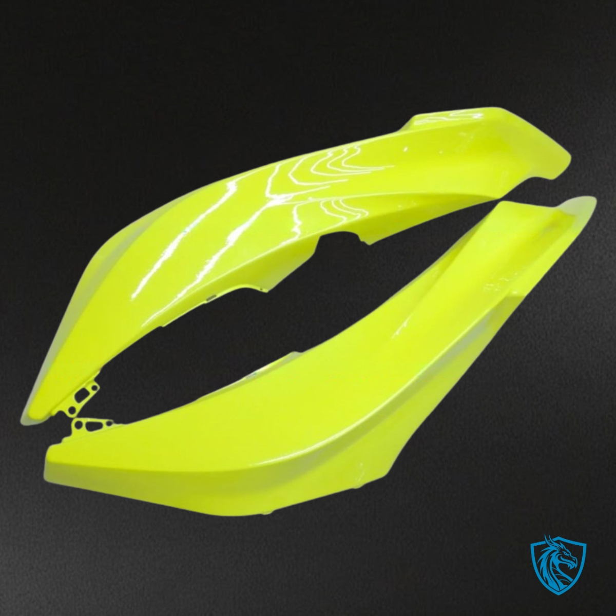 Honda CBR600RR (2009-2012) Yellow & Black No Logo Fairing Kit - Aftermarket ABS Bodywork